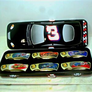 NEW 6 collectors knives featuring Dale Earnhardt Sr. and his iconic #3 tin car